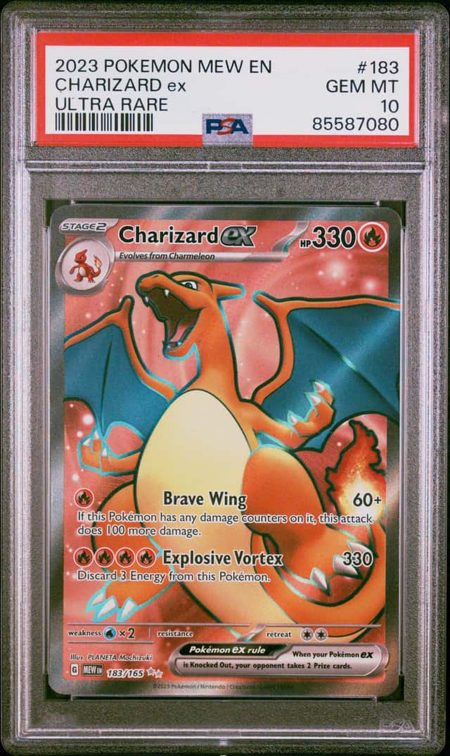2023 Pokemon Mew En Ultra Rare #183 Charizard ex PSA 10 GEM MINT