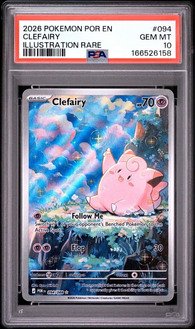 2026 POKEMON POR EN-PERFECT ORDER ILLUSTRATION RARE #094 CLEFAIRY PSA 10