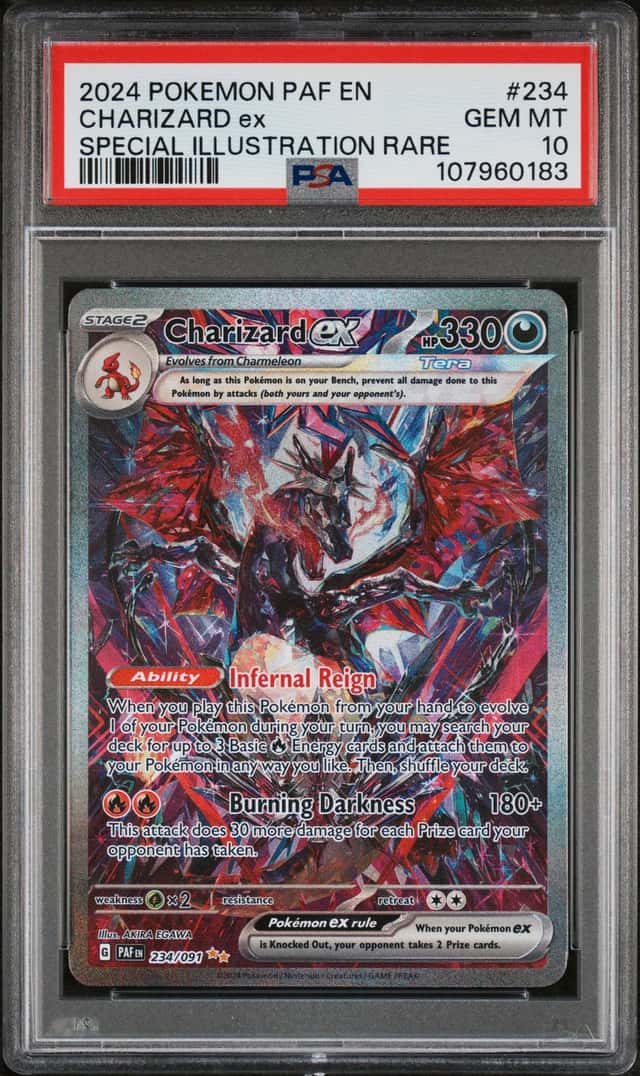 2024 Pokemon PAF EN #234 Charizard ex Special Illustration Rare PSA 10