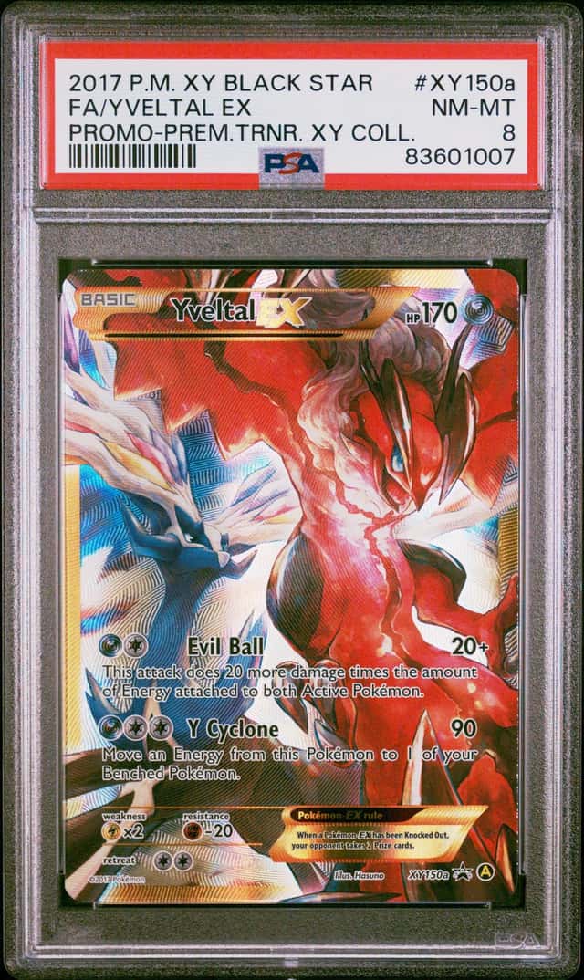 Pokemon PSA 8 Yveltal EX Holo Promo 2017 XY150a Premium Trainer XY English
