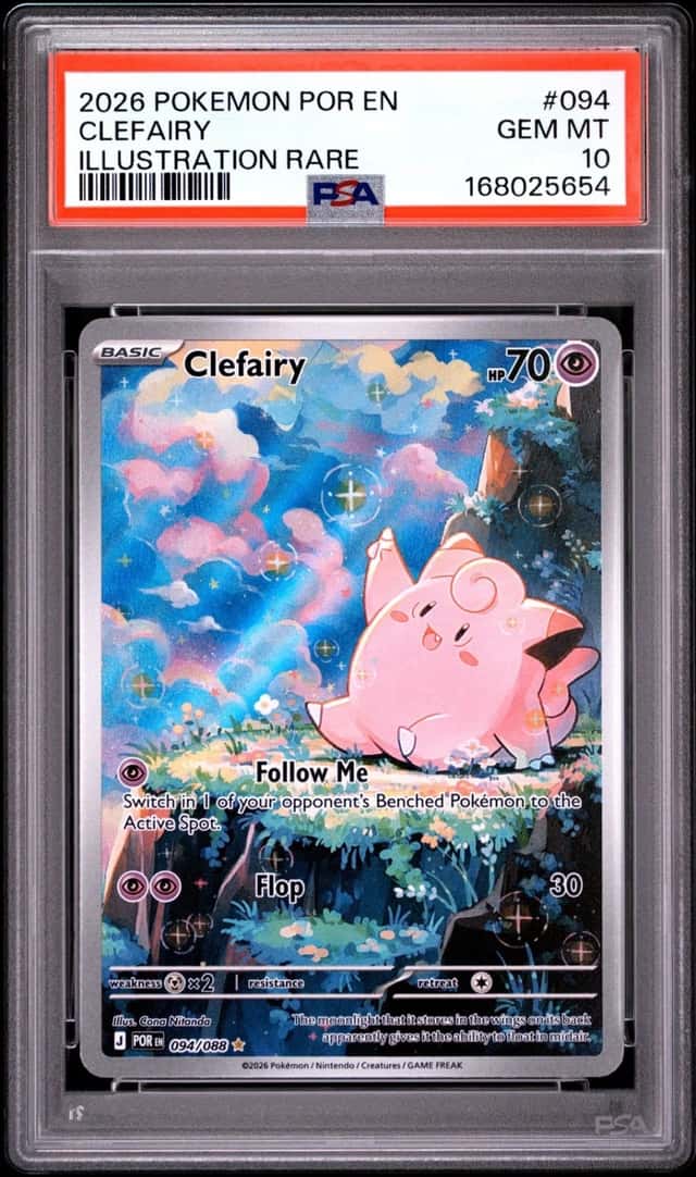 2026 POKEMON POR EN-PERFECT ORDER ILLUSTRATION RARE #094 CLEFAIRY PSA 10