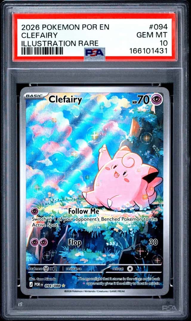 2026 POKEMON POR EN-PERFECT ORDER ILLUSTRATION RARE #094 CLEFAIRY PSA 10