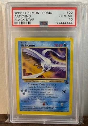 2000 POKEMON PROMO BLACK STAR ARTICUNO PSA 10