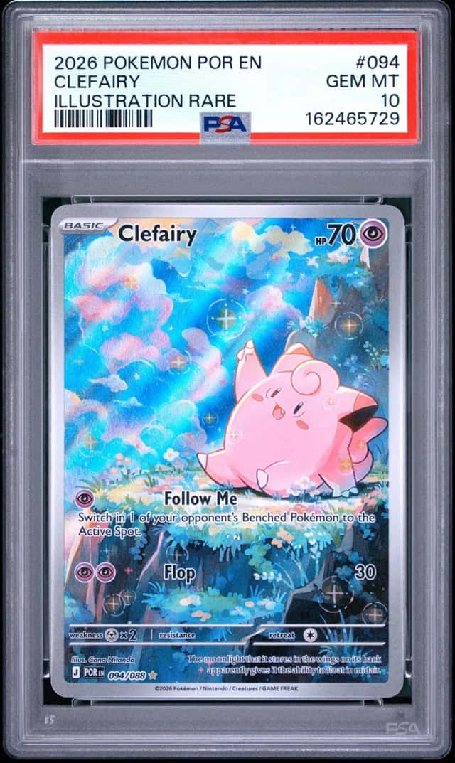 2026 POKEMON POR EN-PERFECT ORDER ILLUSTRATION RARE #094 CLEFAIRY PSA 10