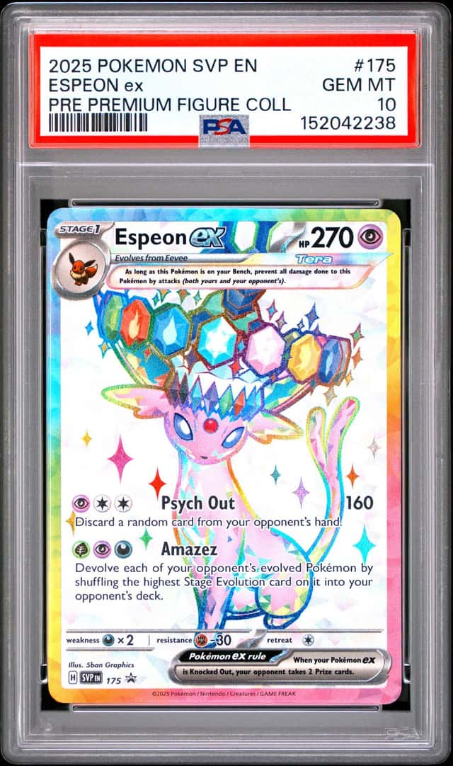 2023-25 Pokemon SV Black Star Promos Espeon ex 2025 #175 PSA 10 GEM MINT