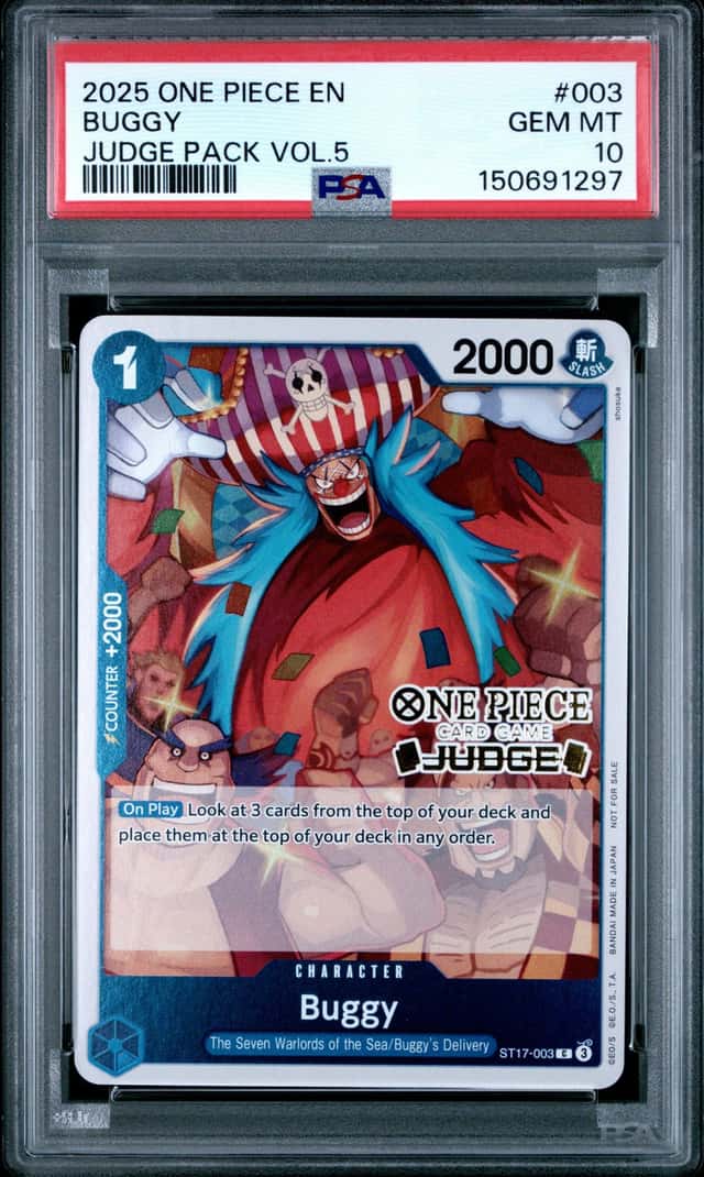 2025 One Piece Buggy - Judge Pack Vol. 5 - #003 PSA 10