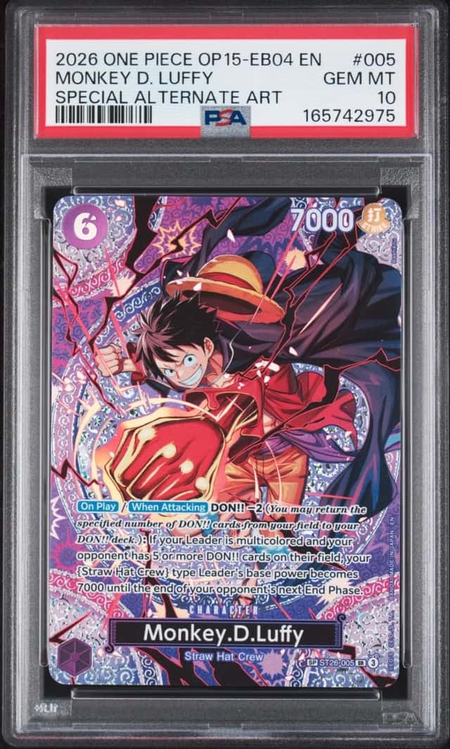 2026 ONE PIECE ADVENTURE ON KAMI'S ISLAND SPECIAL AA #005 MONKEY D. LUFFY PSA 10