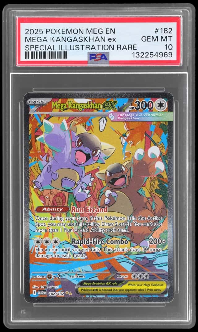 2025 Pokemon Mega Evolution Special Illustration Rare Mega Kangaskhan Ex #182