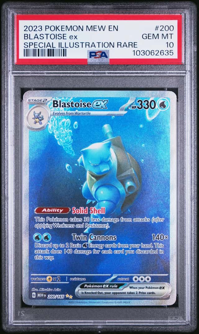 2023 Pokemon Mew Special Illustration Rare Blastoise Ex #200