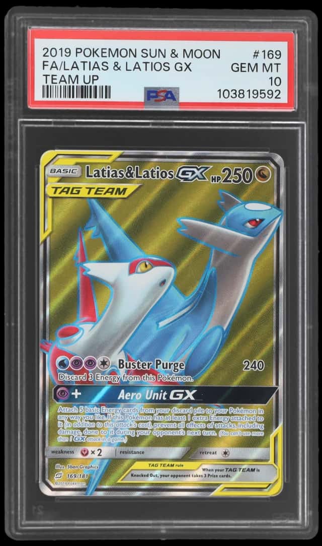 2019 Pokemon Sun and Moon Team Up Latias/Latios Gx #169