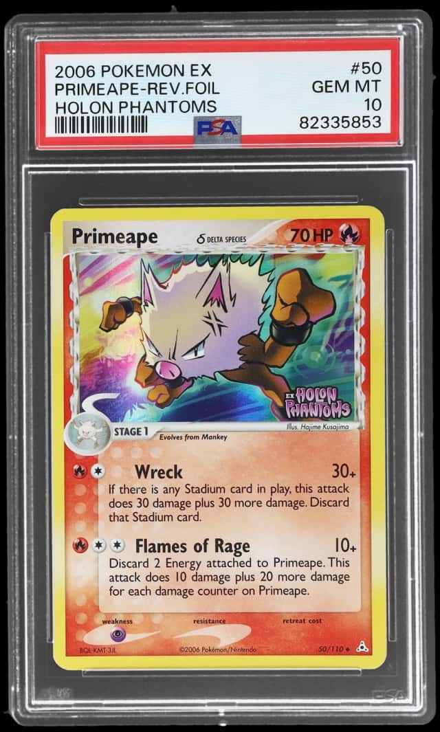 2006 Pokemon Ex Holon Phantoms Reverse Holo Primeape #50