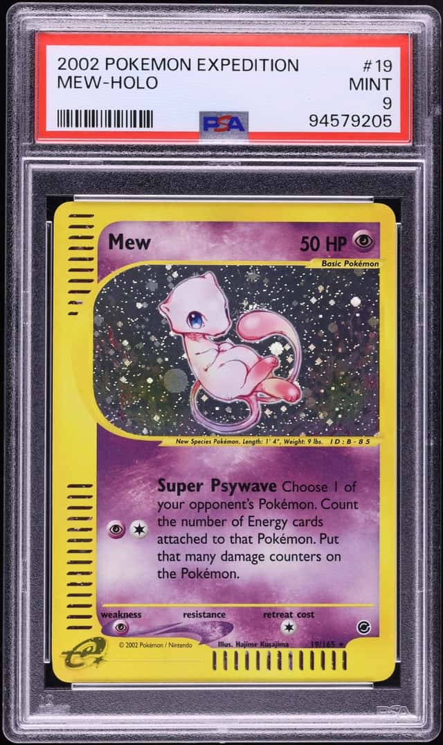 2002 Pokemon Expedition Holo Mew #19 PSA 9 MINT