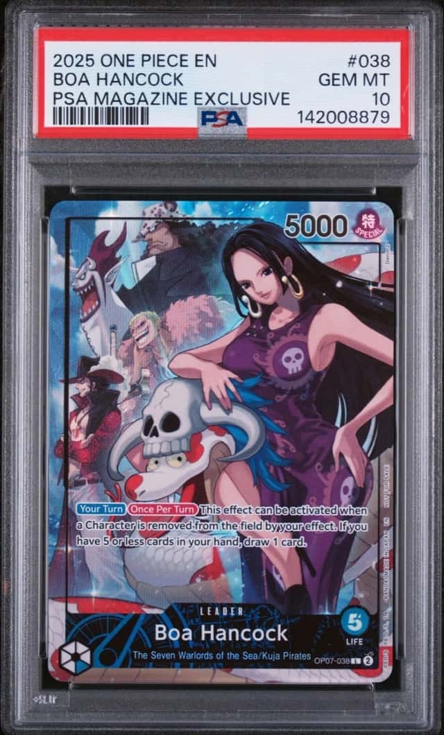 2025 ONE PIECE PROMOS PSA MAGAZINE EXCLUSIVE #038 BOA HANCOCK PSA 10