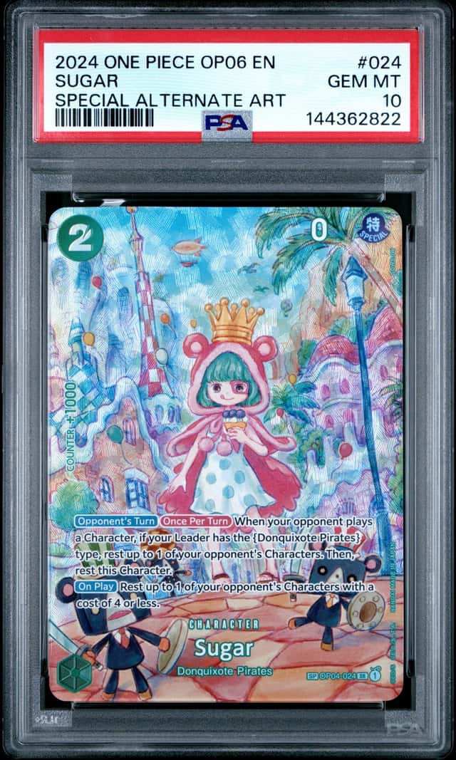 2024 One Piece EN OP04-024 Sugar Special Alternate Art SP PSA 10 GEM MINT