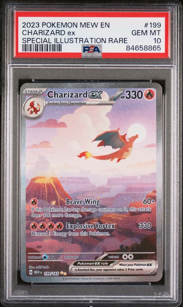 8865 Charizard ex 2023 Pokemon Scarlet Violet 151 MEW EN #199 SIR PSA 10