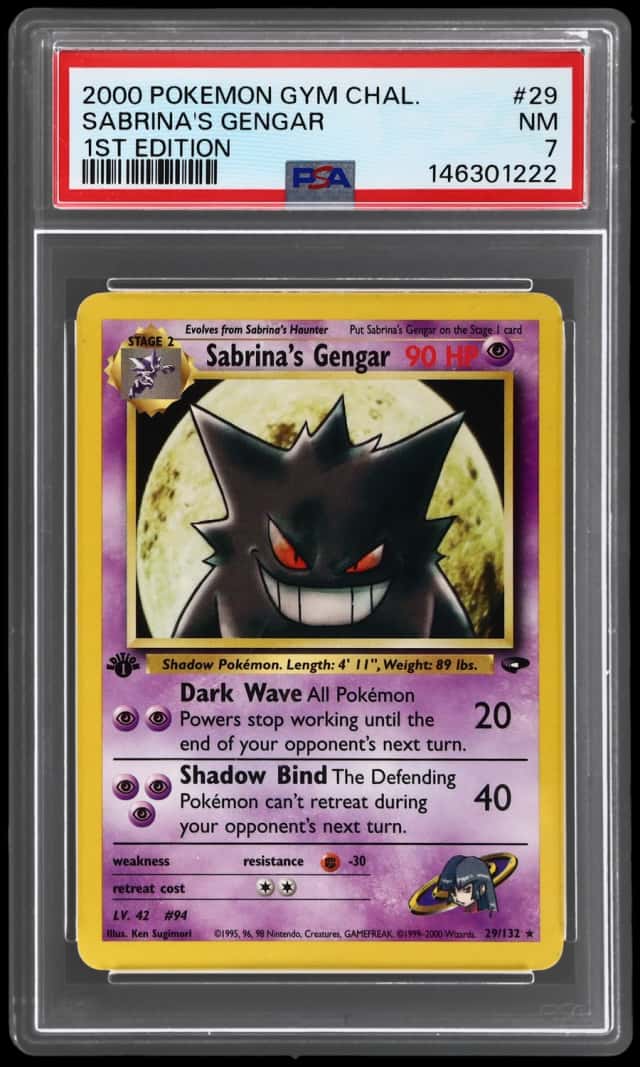 2000 Pokemon Gym Challenge 1st Edition Sabrina's Gengar #29