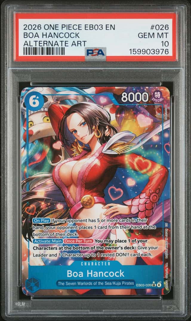 2026 One Piece Extra Booster Heroines Edition Alternate Art Boa Hancock #EB03-026
