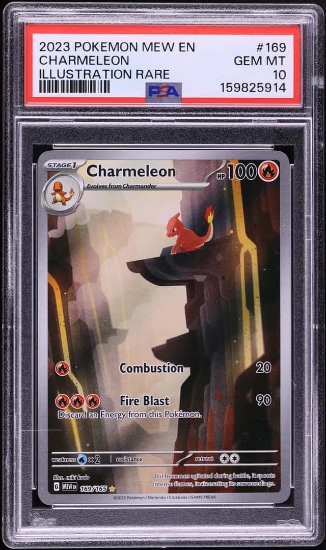 2023 Pokemon Scarlet & Violet 151 IR Charmeleon #169 PSA 10 GEM MINT
