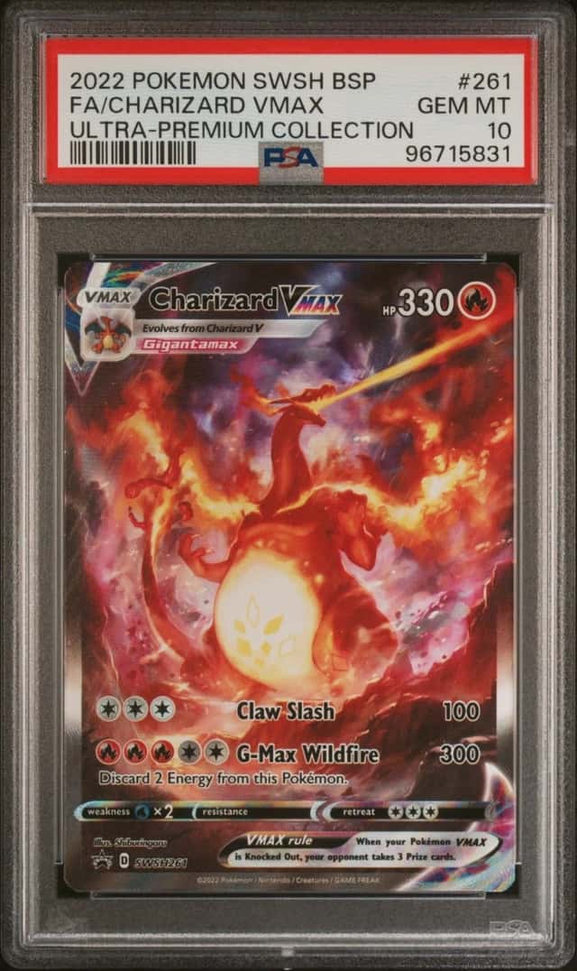Pokemon Charizard Vmax Swsh Black Star Promo 261 Ultra Premium Coll. PSA 10