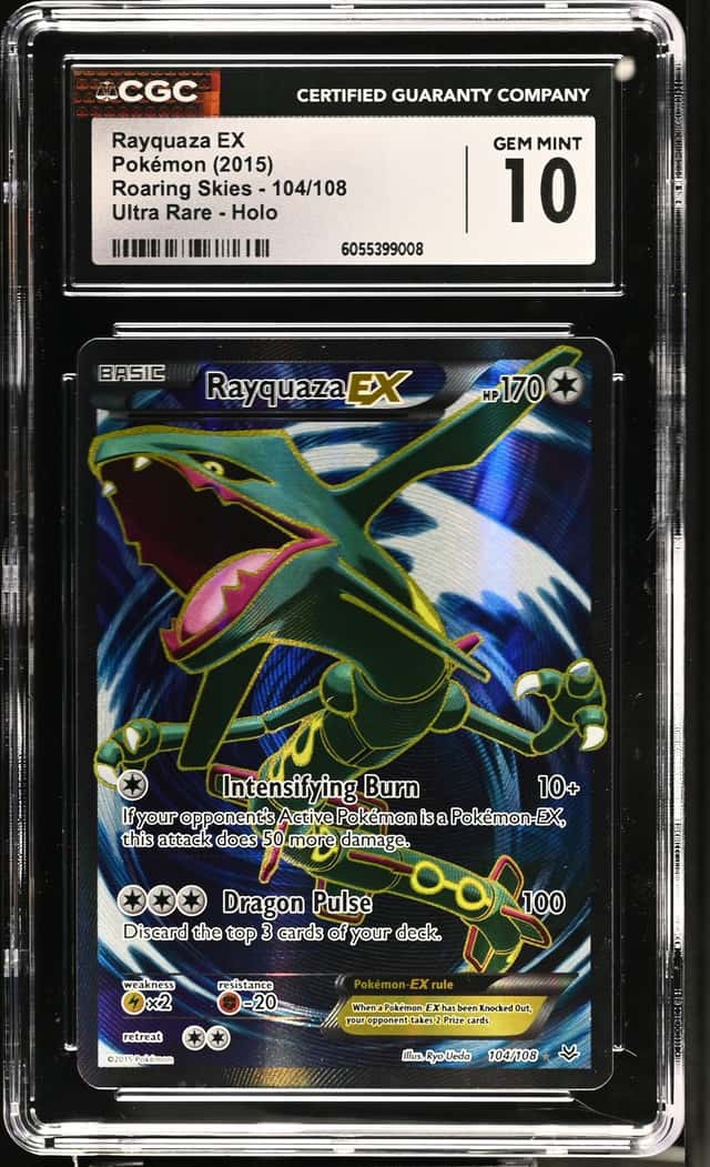 Pokemon Rayquaza EX Roaring Skies 104/108 Ultra Rare Holo CGC 10 Gem Mint