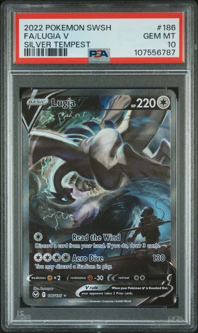 Pokemon Lugia V Silver Tempest Full Alt Art 186/195 PSA 10 Gem Mint