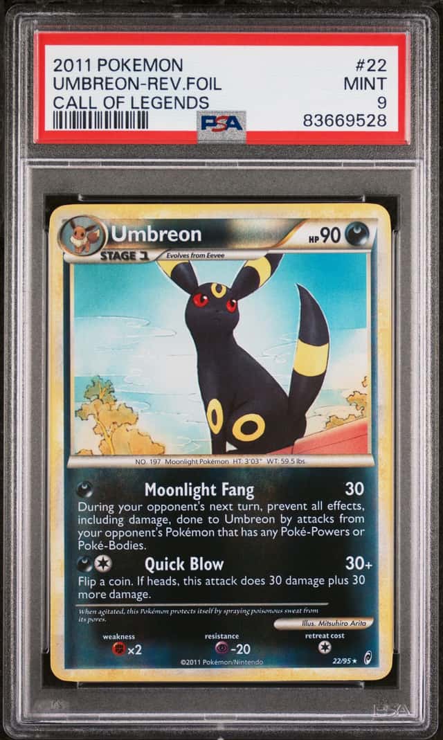 The Pokémon Company Umbreon 22/95 Call of Legends Reverse Holo PSA 9 2011