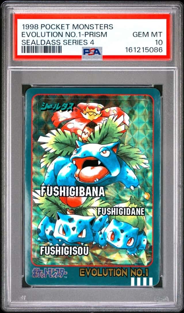 PSA 10 2026 CERT VENUSAUR EVOLUTION NO.1-PRISM 1998 POCKET MONSTERS SEALDASS
