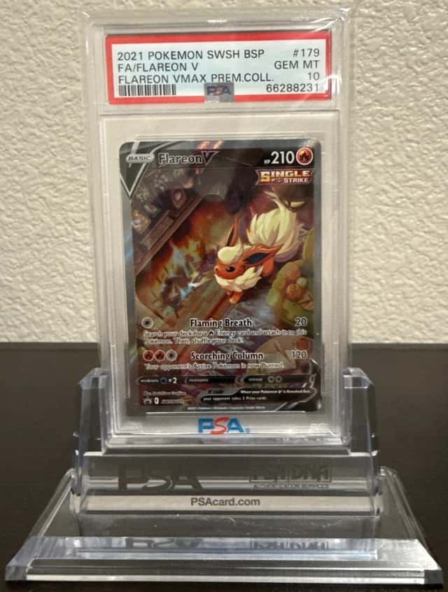 PSA 10 FLAREON V SWSH179 | 2021 SWSH Promo Holo Full Art English