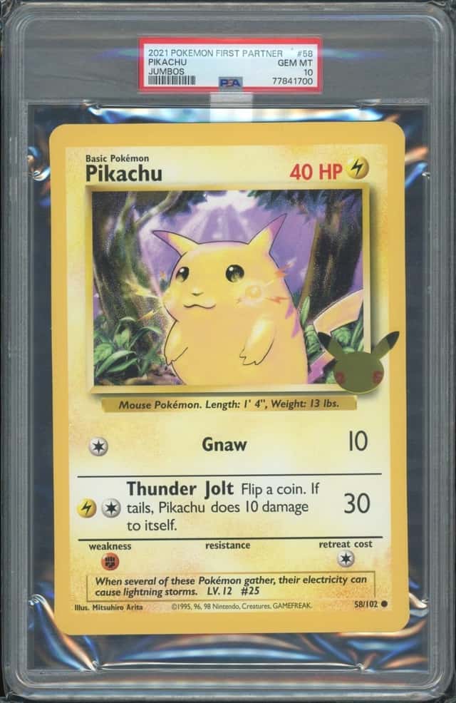 2021 Pokémon First Partner Pikachu #58 Jumbo PSA 10 Pop 6
