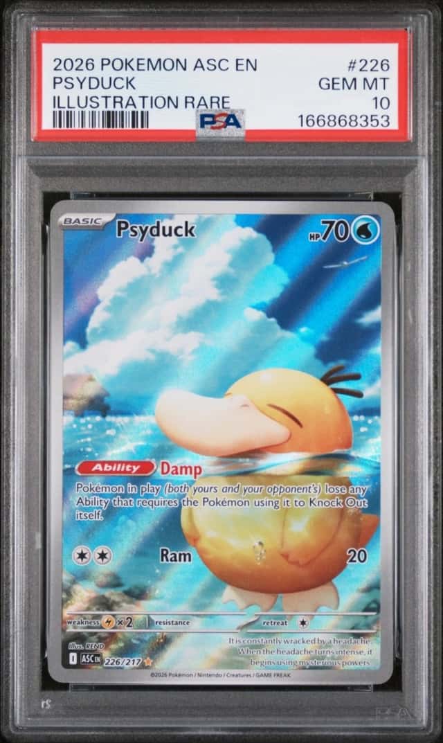 2026 POKEMON ASC EN-ASCENDED HEROES ILLUSTRATION RARE #226 PSYDUCK PSA 10