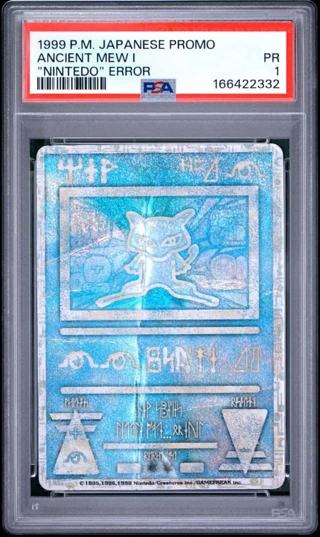 1998-99 POKEMON JAPANESE POKEMON JAPANESE PROMO ANCIENT MEW I PSA 1