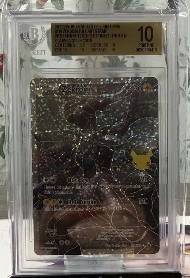 Zekrom FULL ART STAMP [25th Anniversary] TEXTURED CONFETTI HOLO UR