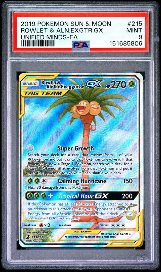 Rowlet & Alolan Exeggutor GX