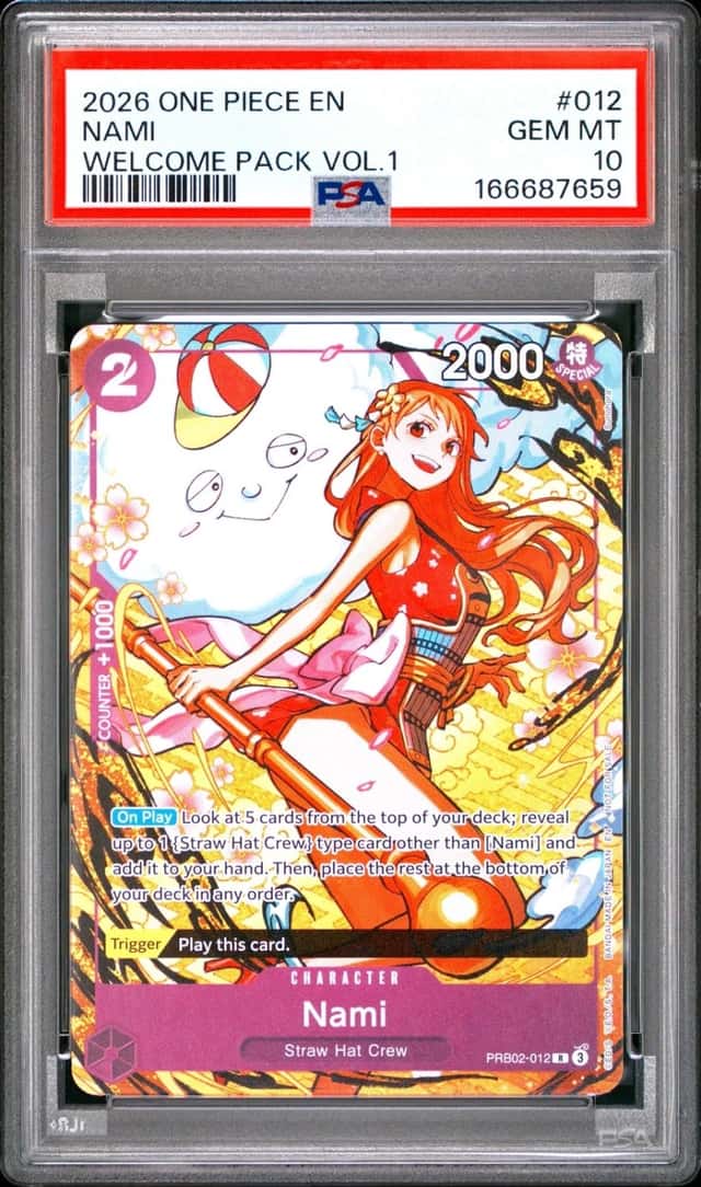 2026 ONE PIECE WELCOME PACK VOL.1 #012 NAMI PSA 10