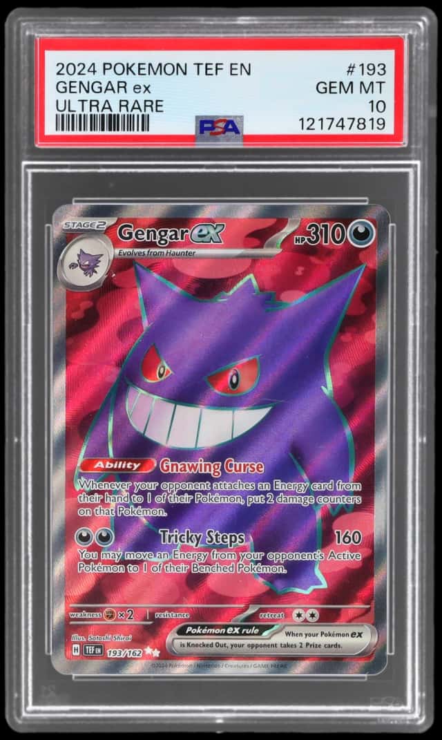 2024 Pokemon Scarlet and Violet Temporal Forces Ultra Rare Gengar Ex #193