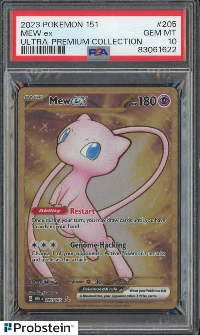 2023 Pokemon 151 UPC #205 Mew ex PSA 10 GEM MINT