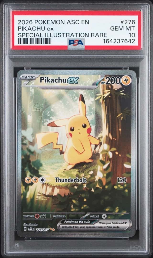 2026 POKEMON ASC EN-ASCENDED HEROES SPECIAL ILLUSTRATION RARE PIKACHU EX PSA 10