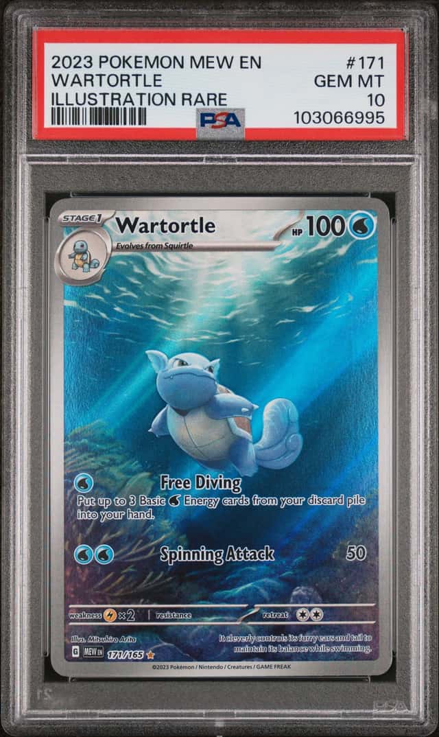 Pokemon 2023 Wartortle 171/165 IR Scarlet & Violet 151 GEM MINT PSA 10