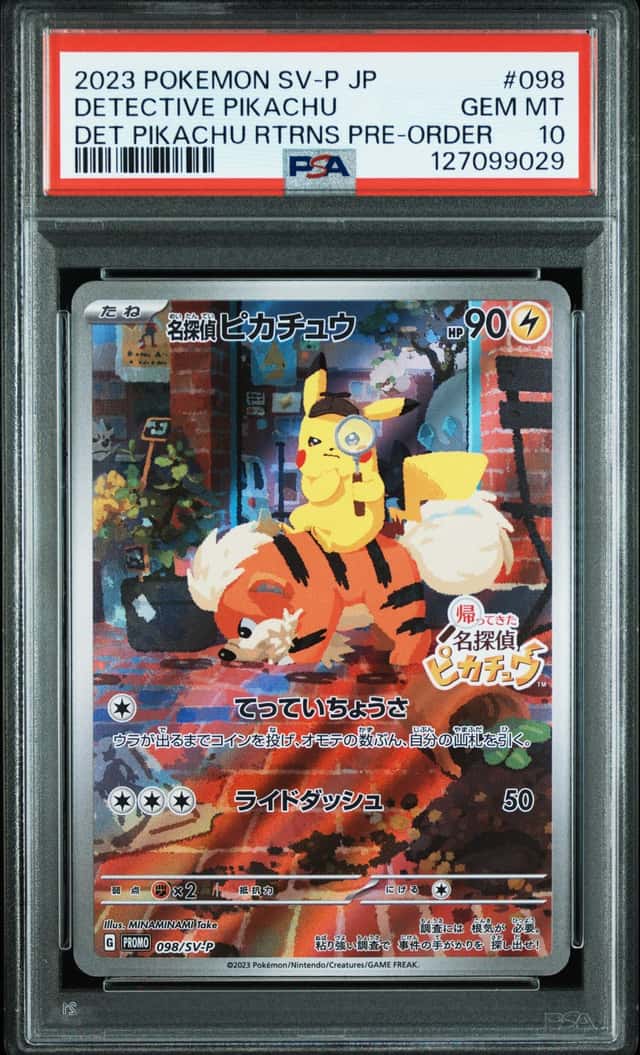 Detective Pikachu #098 Detective Pikachu Returns 2023 Pokemon Japanese PSA 10