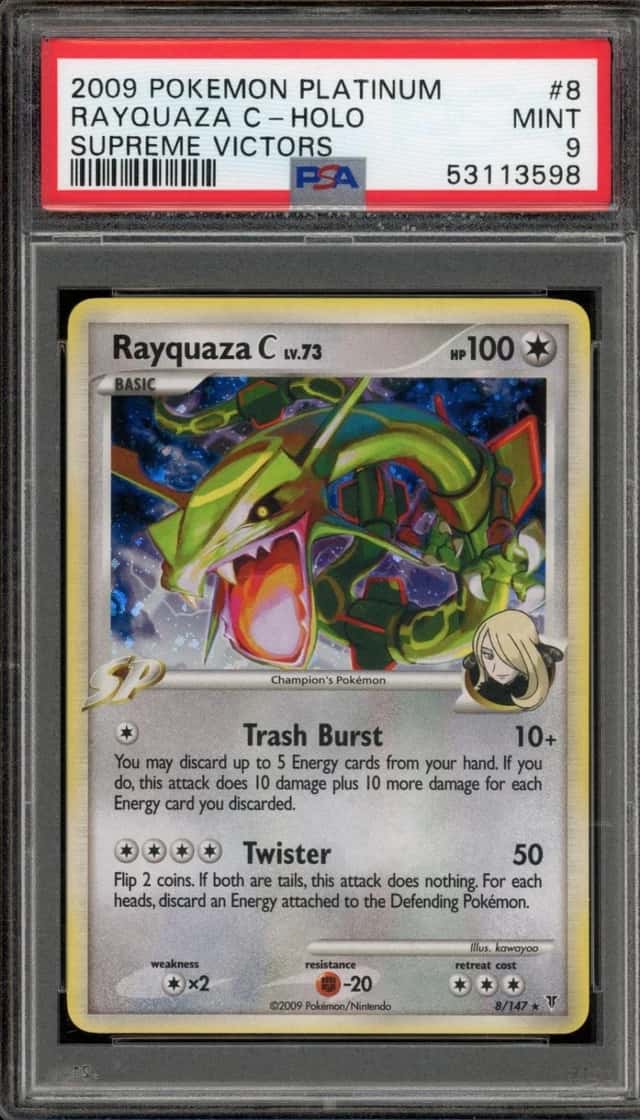 Pokemon Rayquaza C Holo Supreme Victors 8/147 PSA 9 Mint