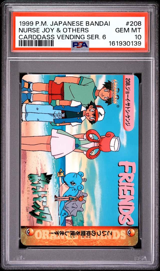 PSA 10 2026 CERT NURSE JOY & OTHERS 1999 POKEMON JAPANESE BANDAI CARDDASS #208
