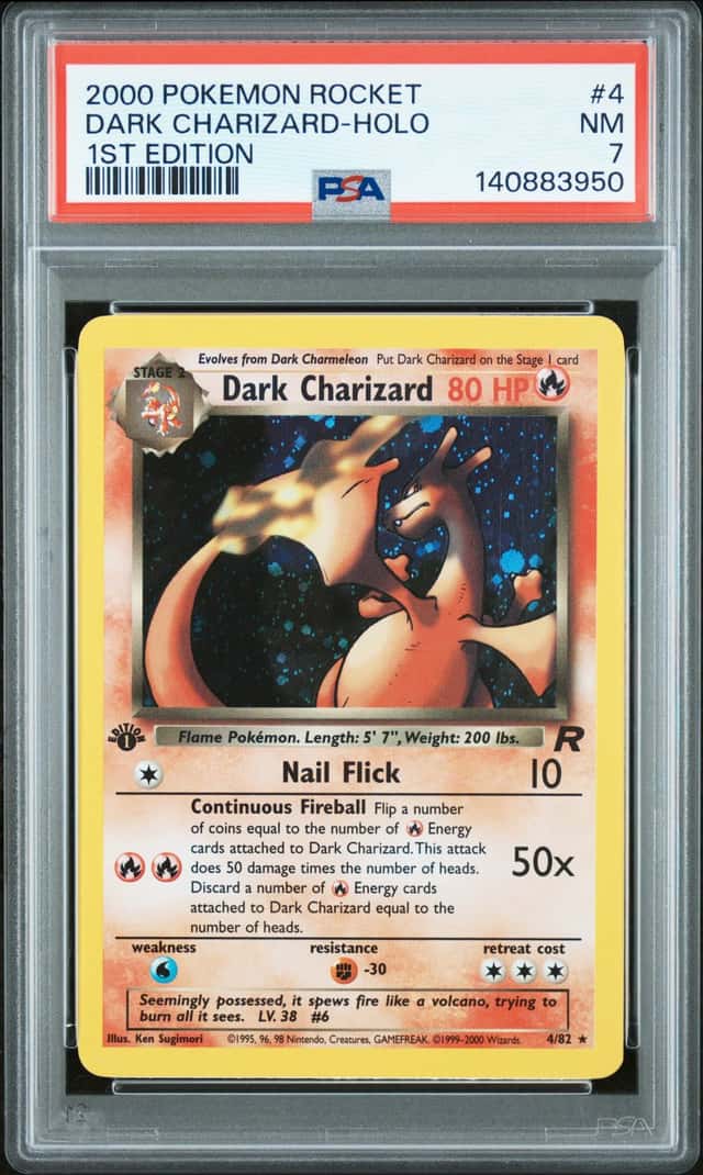 2000 Pokemon Team Rocket 1st Edition Holo Dark Charizard #4