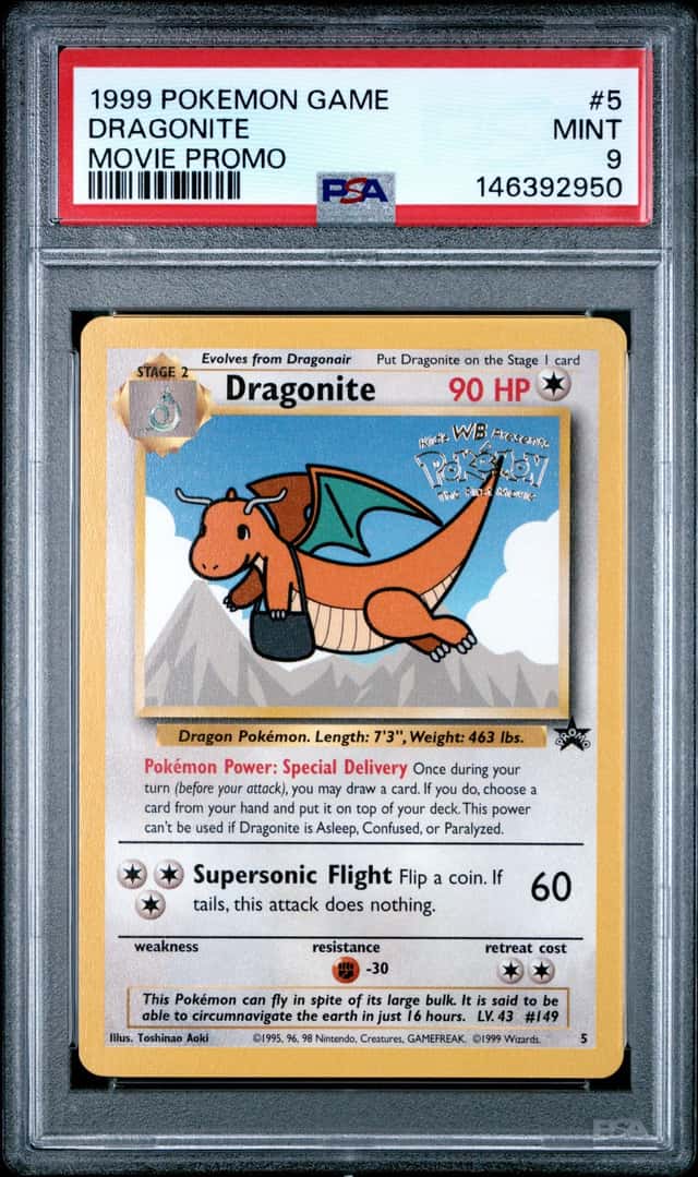 1999 Pokemon Game Movie Promo Dragonite #5