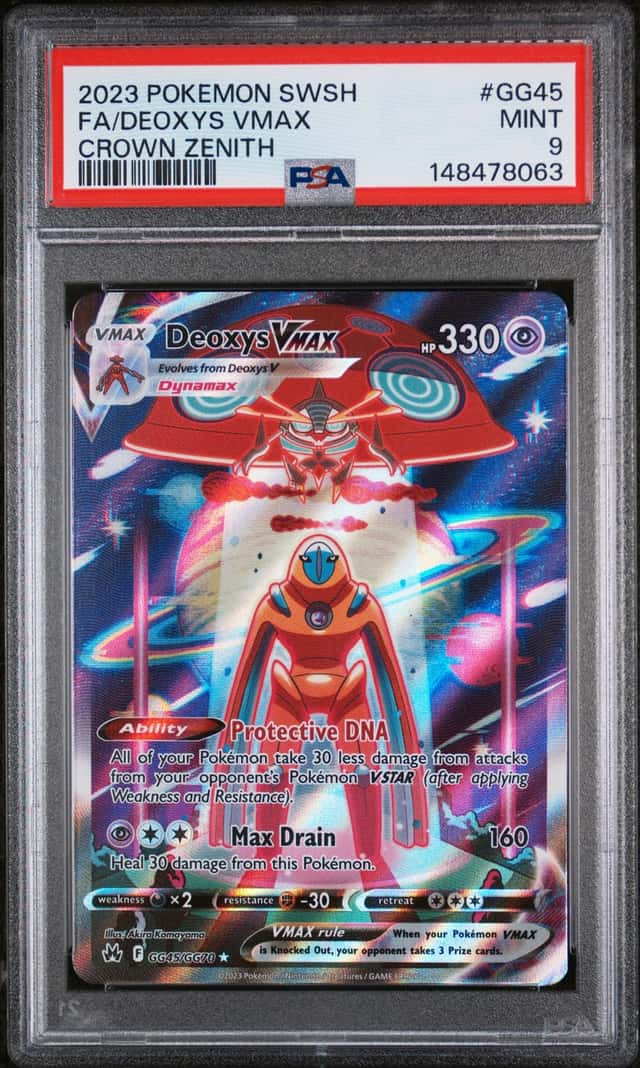 2023 Pokemon Sword and Shield Crown Zenith Galarian Gallery Deoxys Vmax #GG45