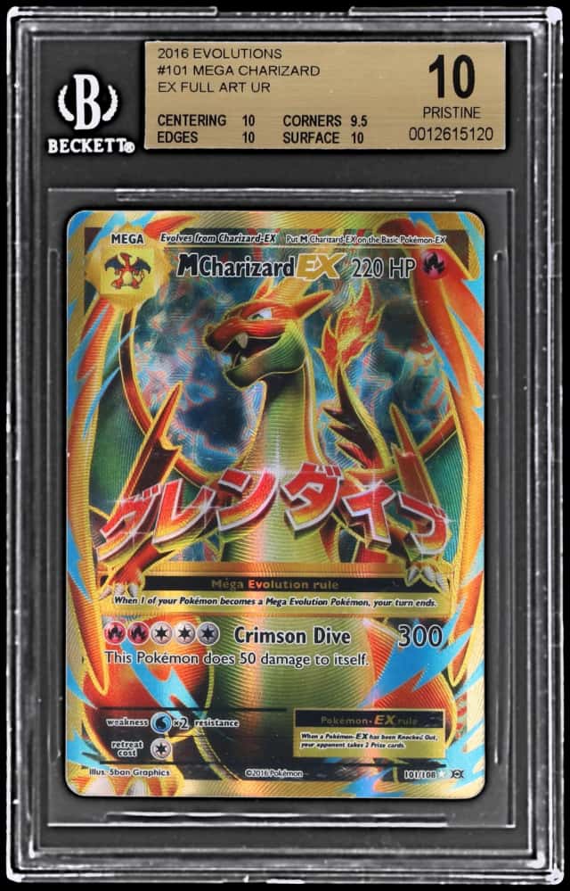 2016 Pokemon XY Evolutions M Charizard Ex #101