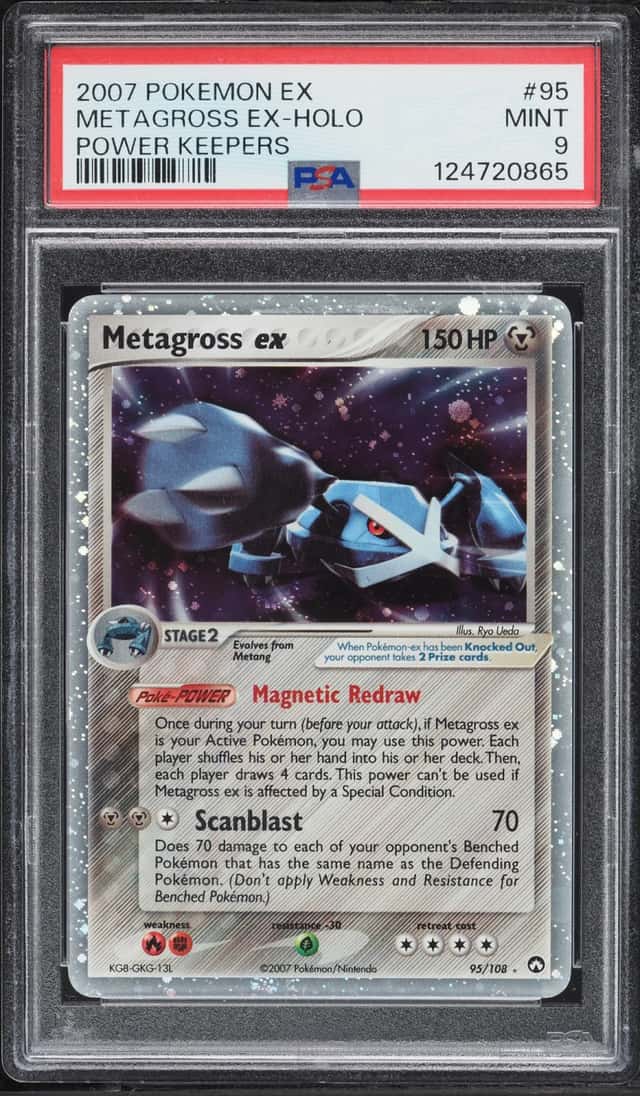 2007 Pokemon EX Power Keepers Holo Metagross ex #95 PSA 9 MINT