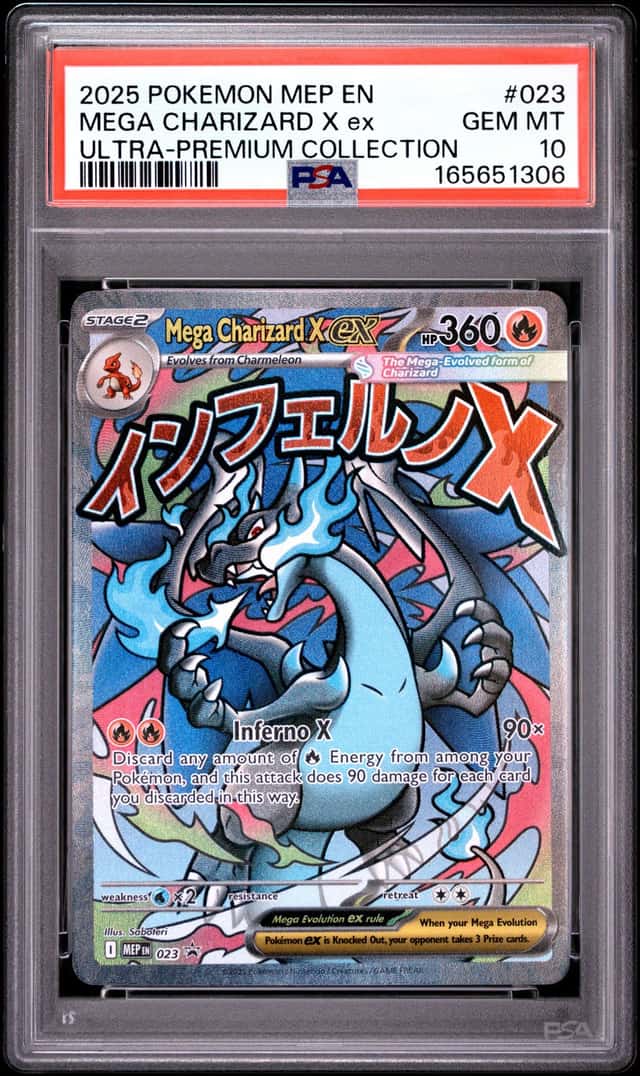 2025 POKEMON MEP EN-ME ULTRA-PREMIUM COLLECTION #023 MEGA CHARIZARD X EX PSA 10