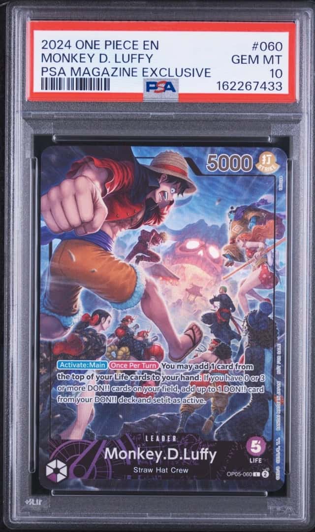 2024 ONE PIECE PROMOS PSA MAGAZINE EXCLUSIVE #060 MONKEY D. LUFFY PSA 10