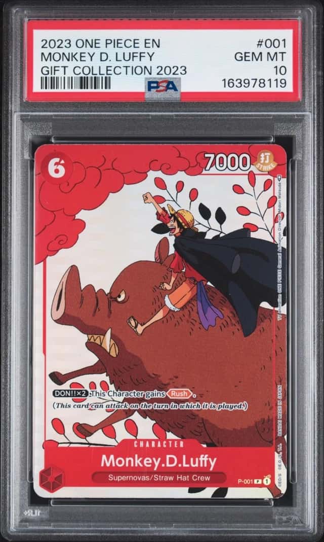 2023 ONE PIECE GIFT COLLECTION 2023 #001 MONKEY D. LUFFY PSA 10