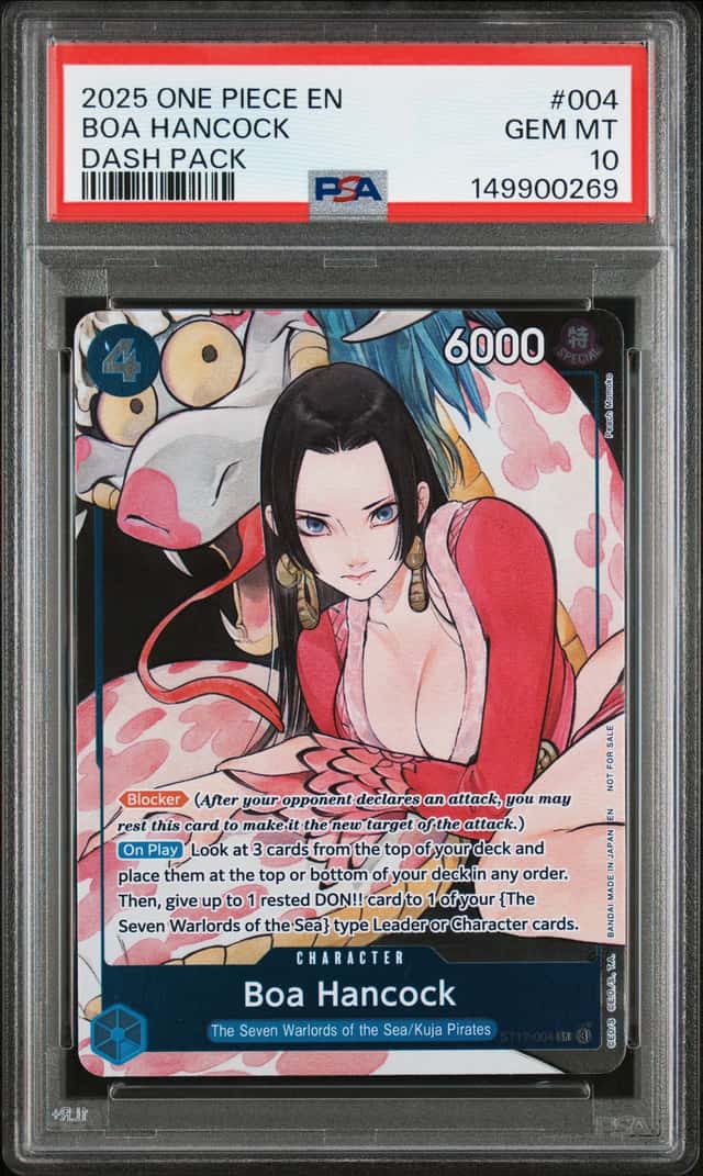 2025 One Piece English Dash Pack #004 Boa Hancock PSA 10 GEM MINT